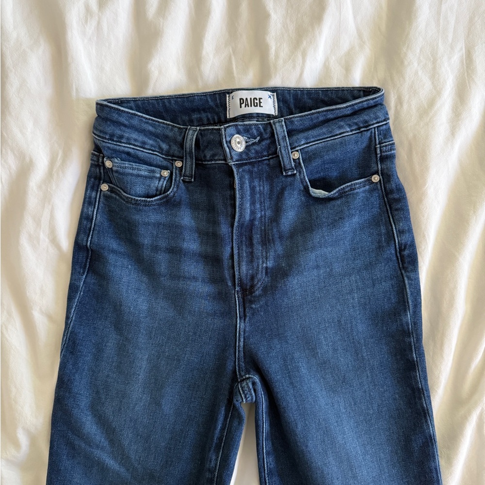 PAIGE Claudine Women's Dark Blue Ankle Jeans